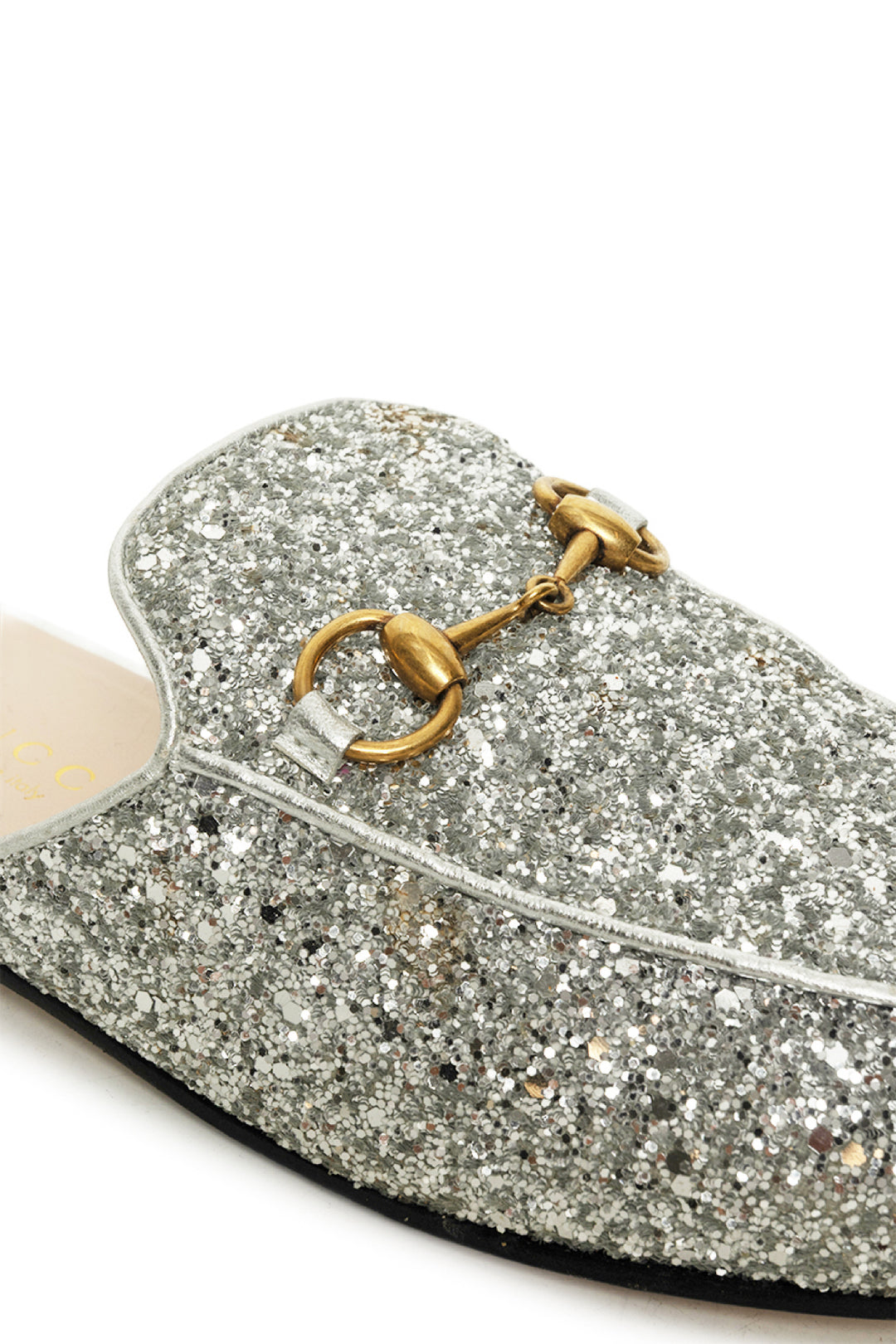 Gucci Size 36 Princetown Glitter Slippers