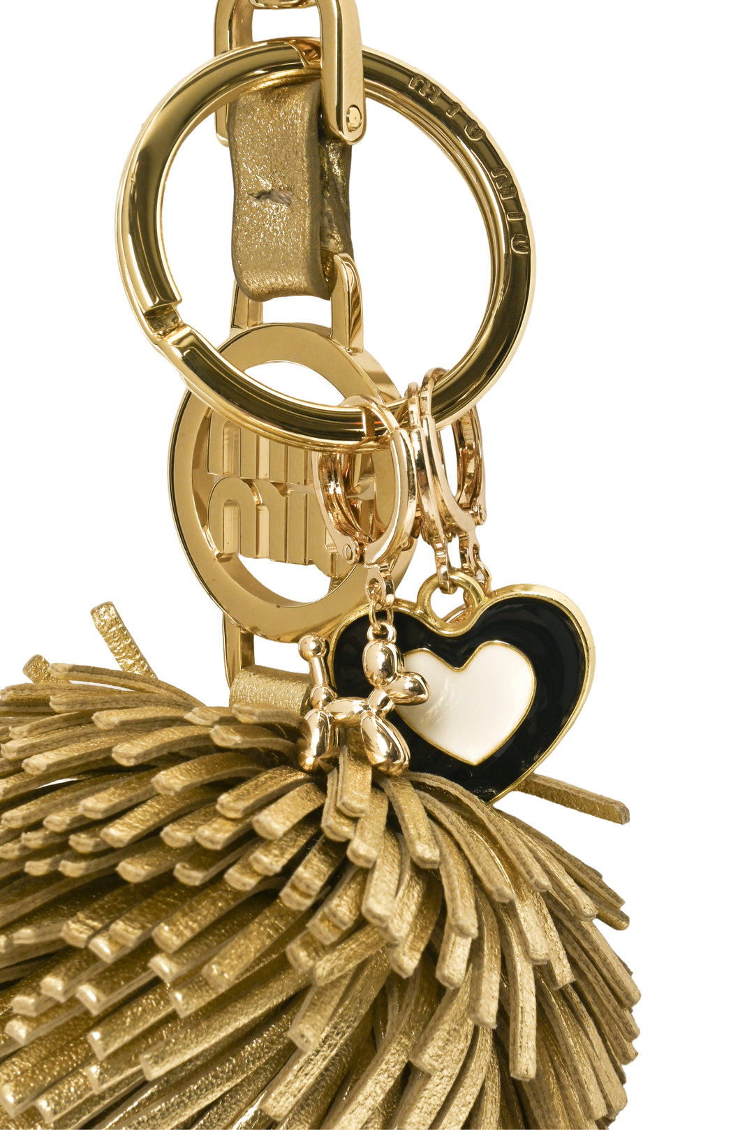 Miu Miu Charms & Pom Pom Keychain