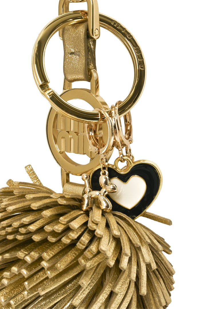 Miu Miu Charms & Pom Pom Keychain