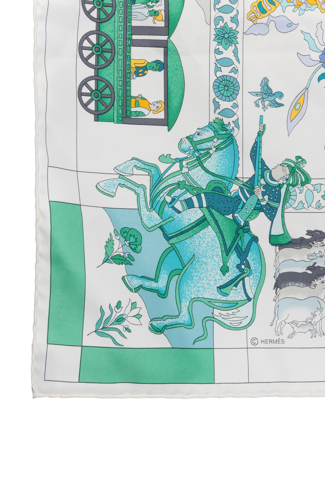 Hermes Fantaisies Indiennes Silk Scarf