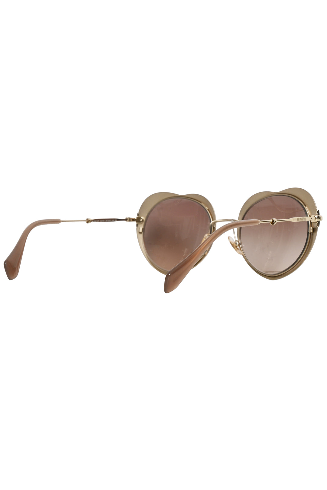 Miu Miu Heart Frame Sunglasses