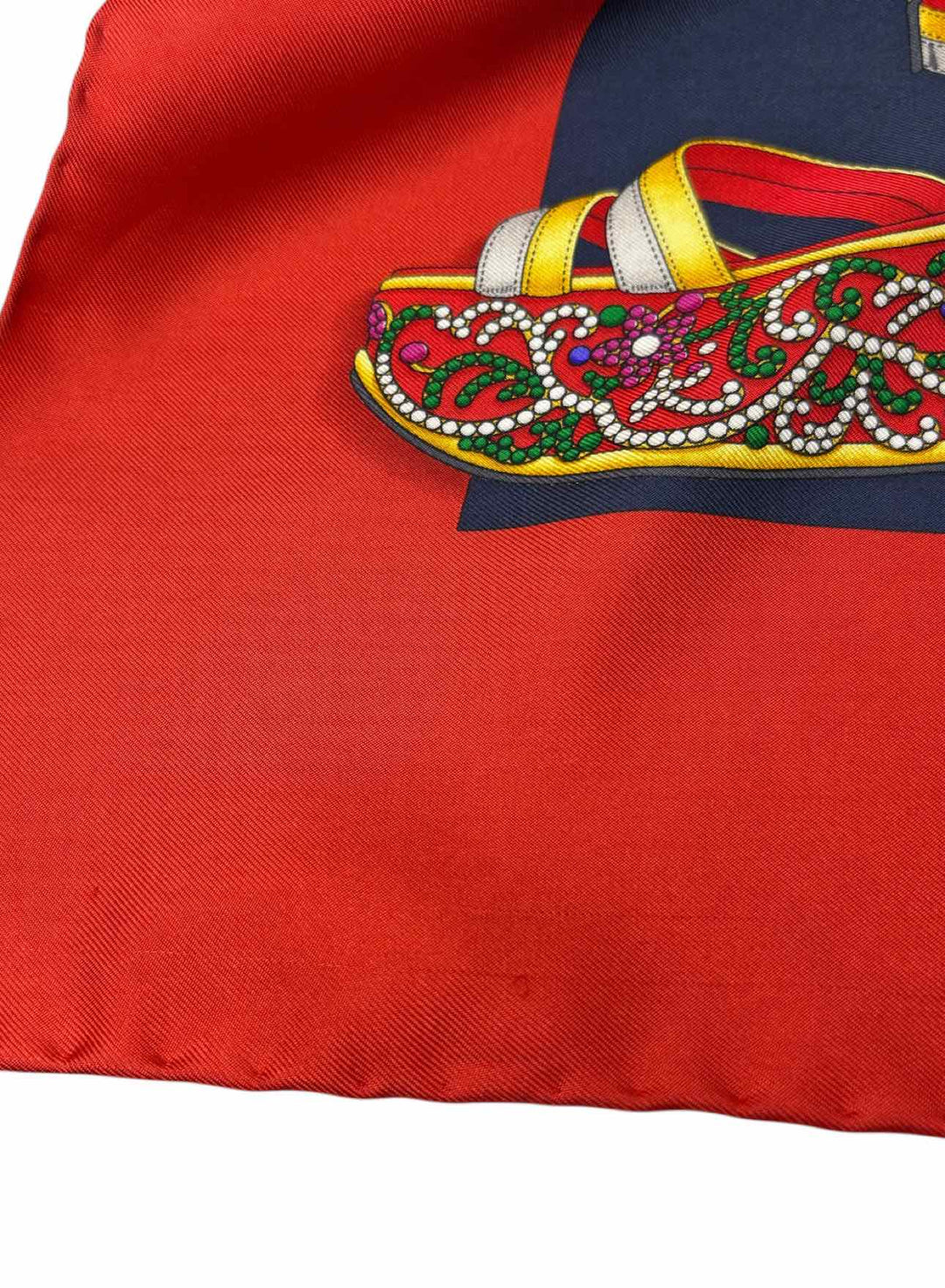 Ferragamo Iconic Shoe Pattern Silk Scarf
