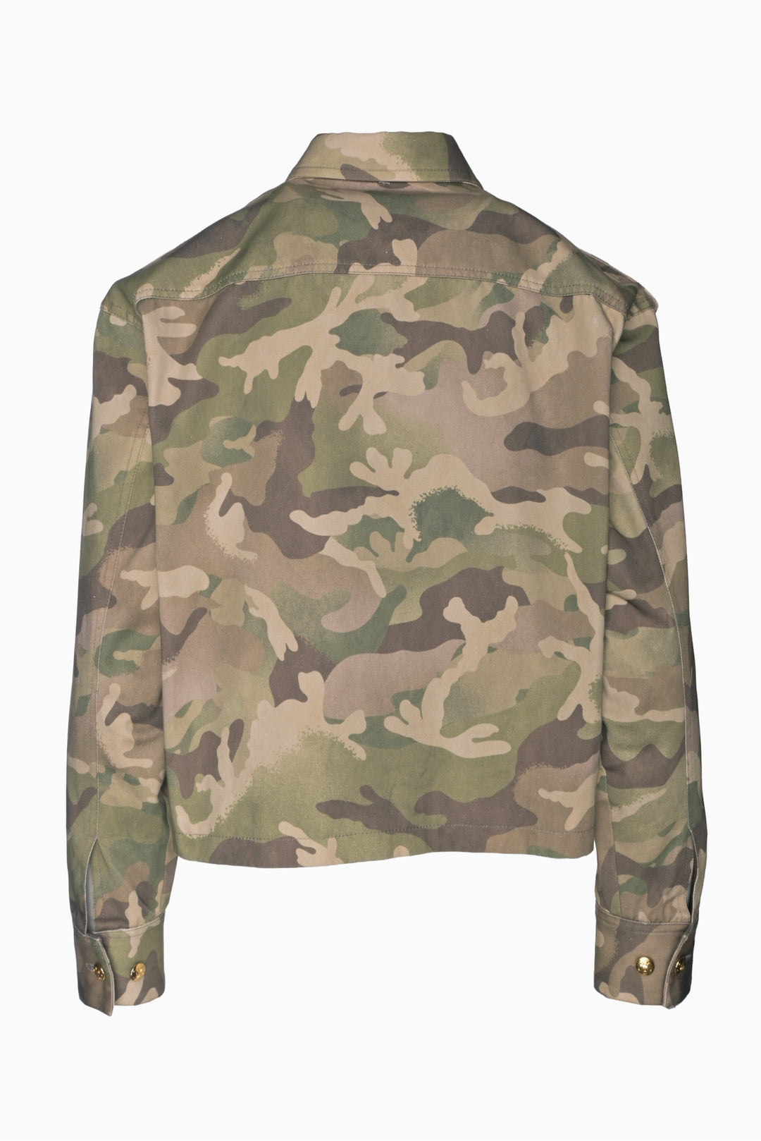 Celine Size 2 Camouflage Print Utility Jacket