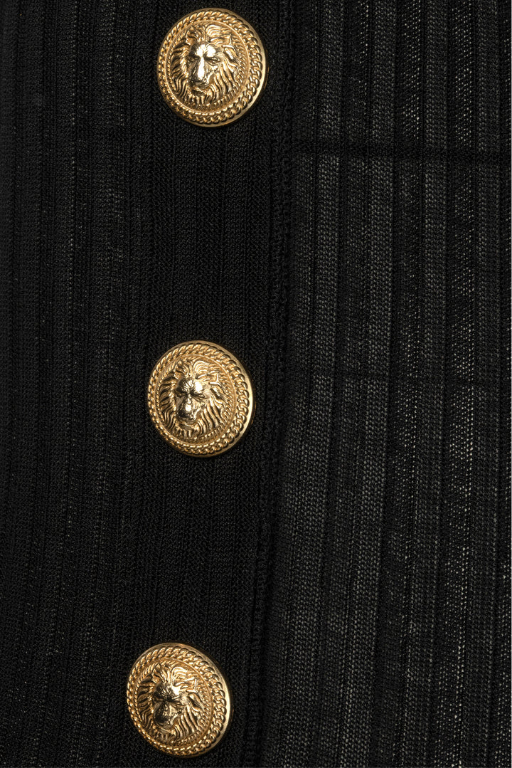 Balmain Size 38 One Shoulder Knit Dress