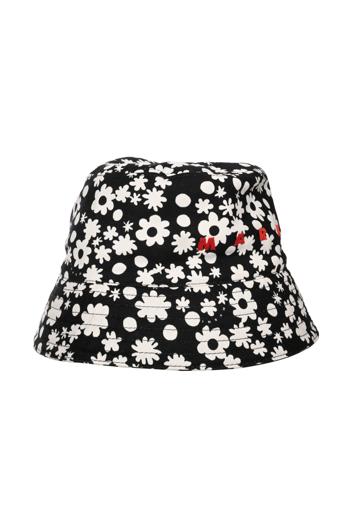 Marni Size M Floral Logo Bucket Hat