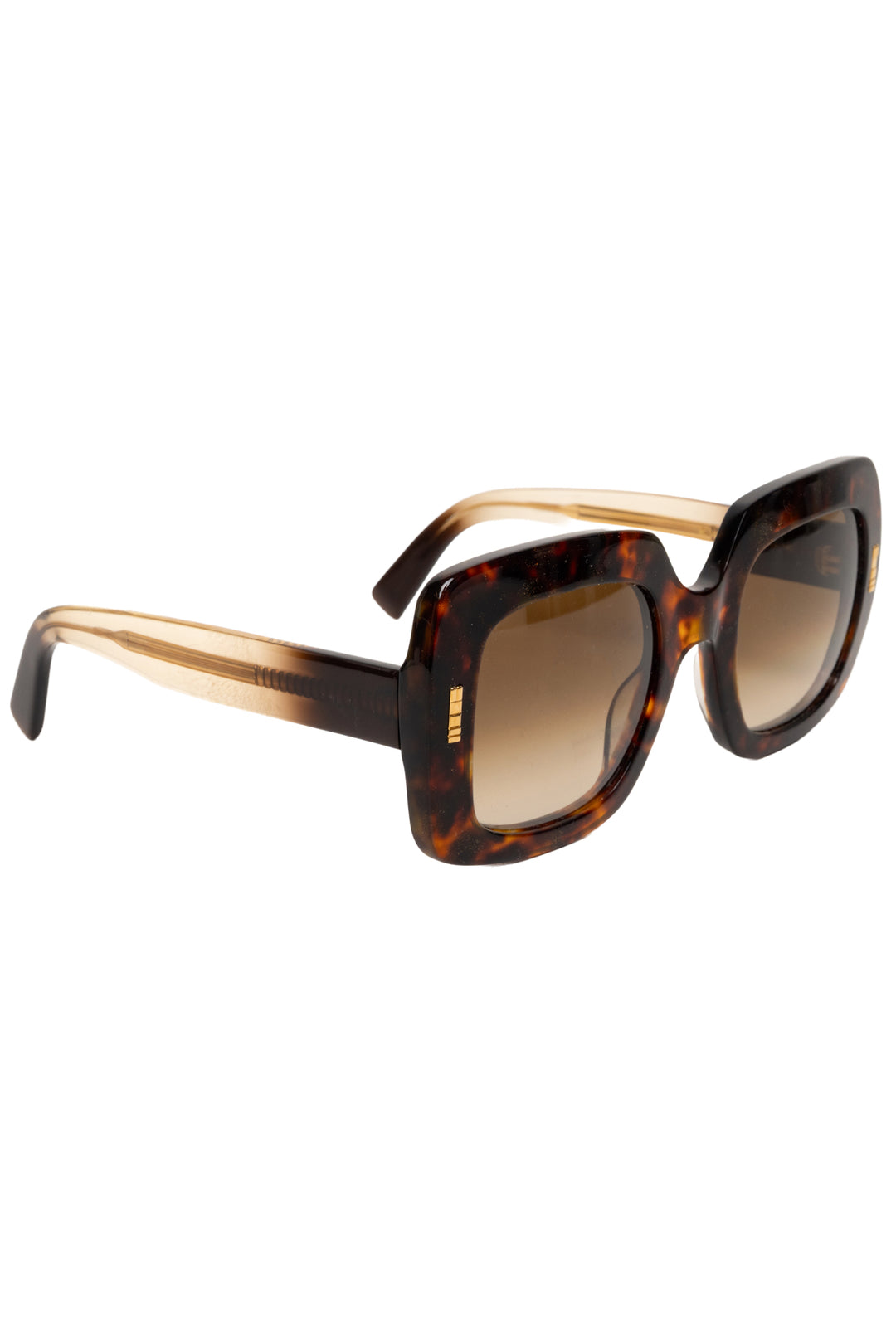 Boucheron BC0006S Tortoiseshell Square Sunglasses