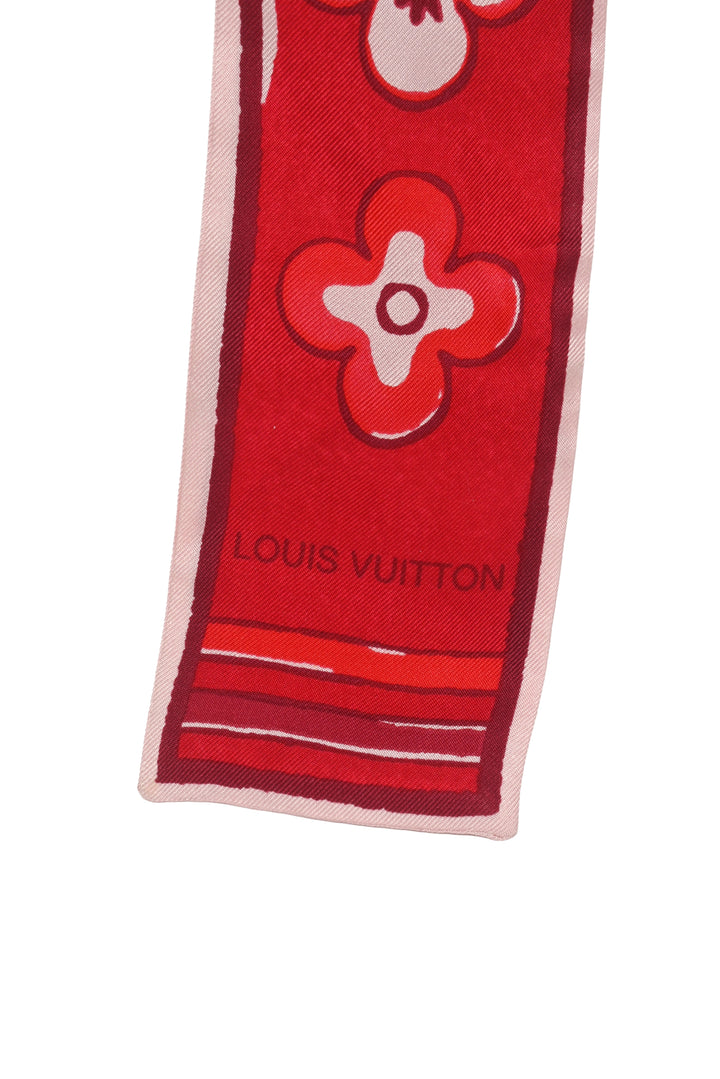 Louis Vuitton Fleur de Porcelaine Floral Print Bandeau Scarf