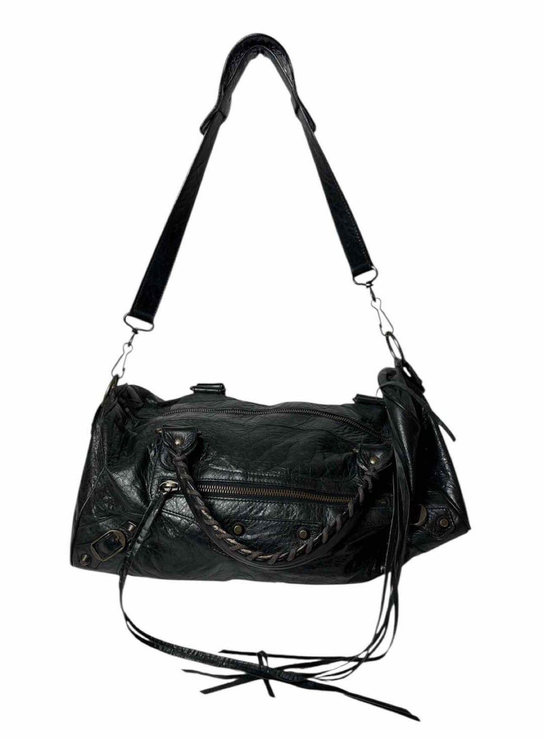 Balenciaga Black Leather City Bag Purse