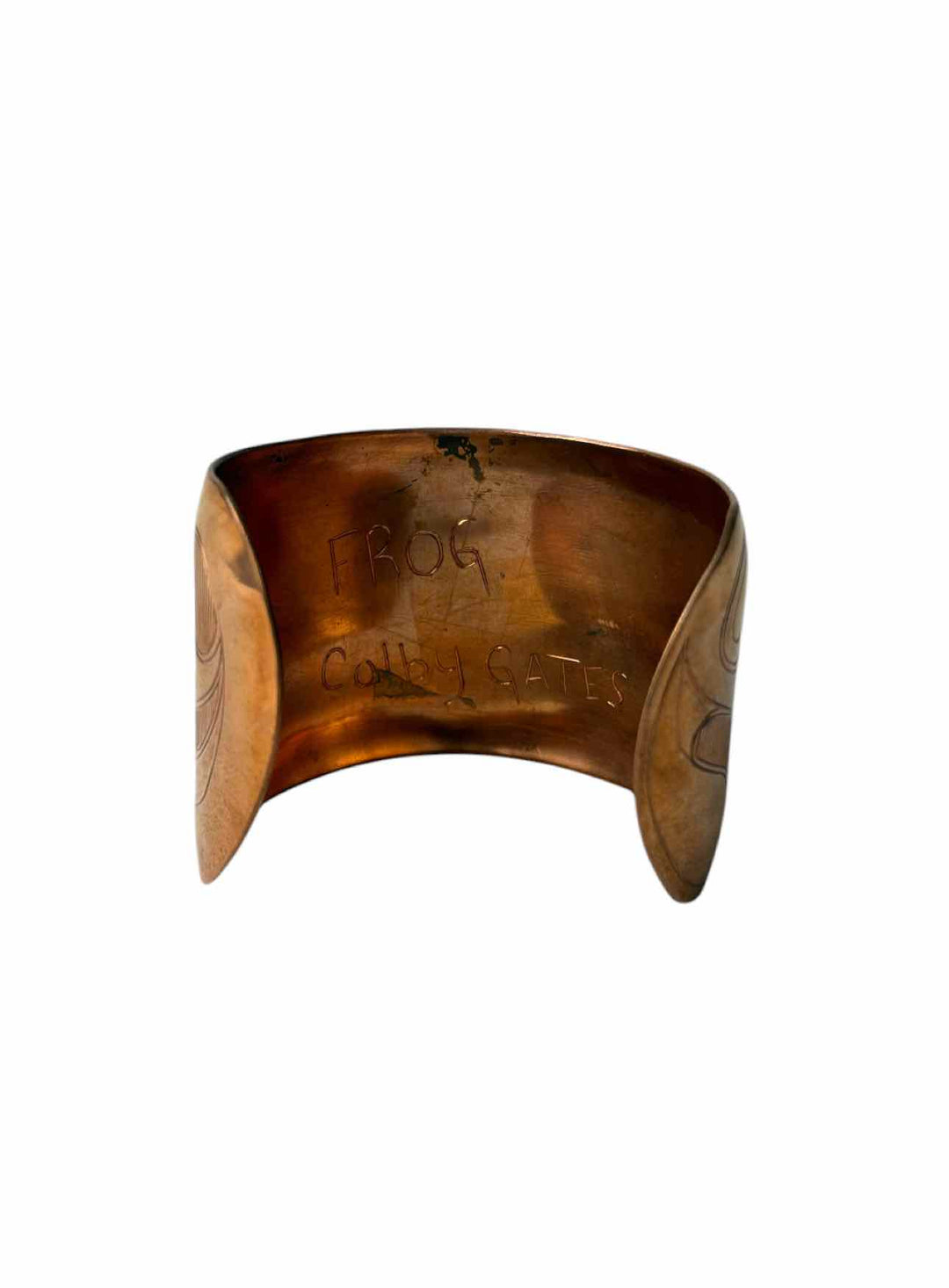 Colby Gates Indigenous Carved Copper Bracelet