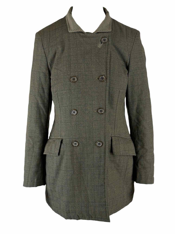 Dries Van Noten Size 40 Double Breasted Wool-Blend Coat