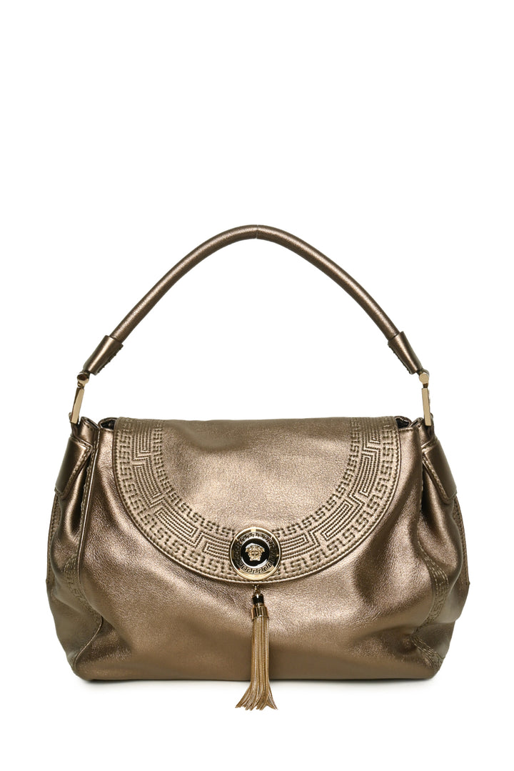 Gianni Versace Altea Medusa Flap Shoulder Bag