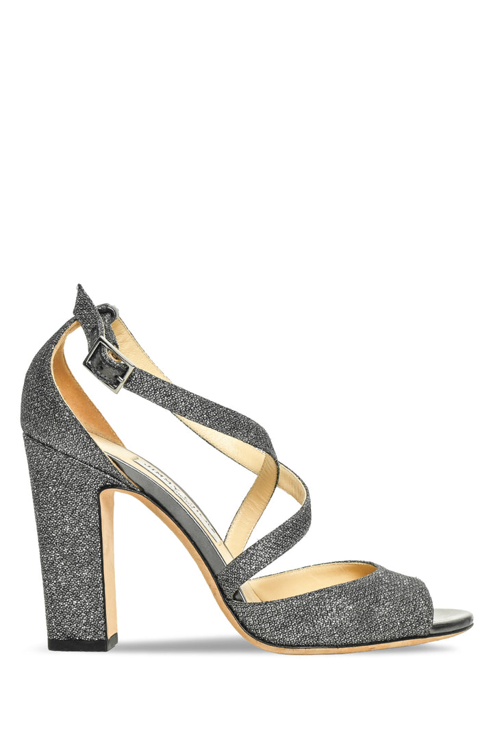 Jimmy Choo Size 38.5 Emily 100 Peep Toe Sandals