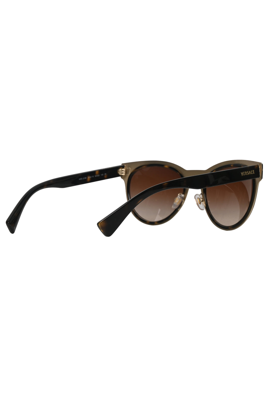 Versace Size OS Medusa Logo Tortoiseshell Sunglasses