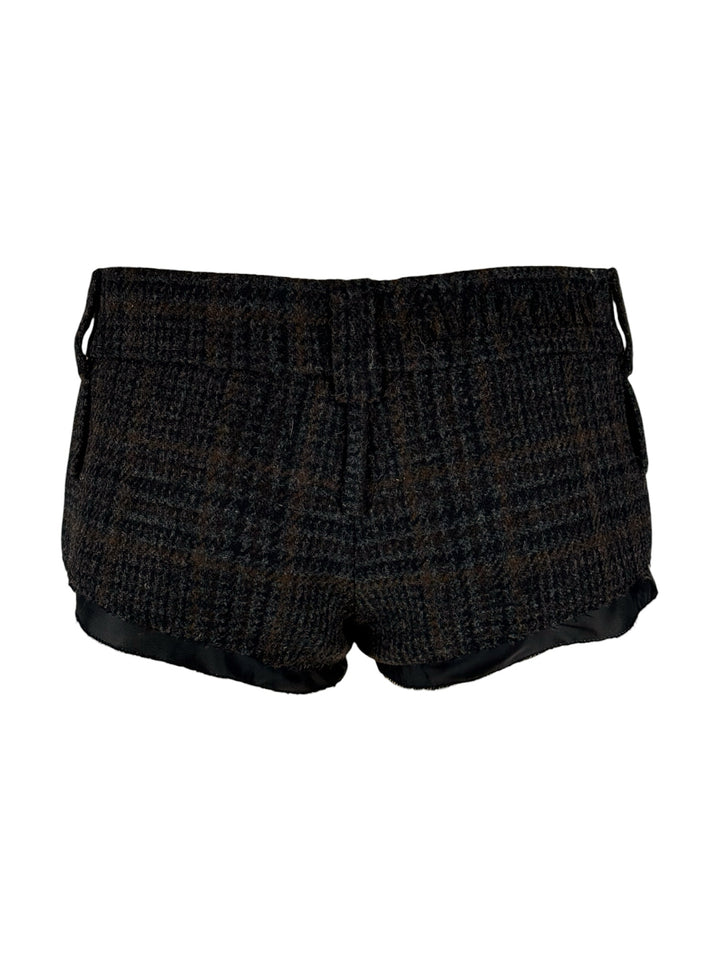 Miu Miu Size 36 2022 Plaid Mini Shorts