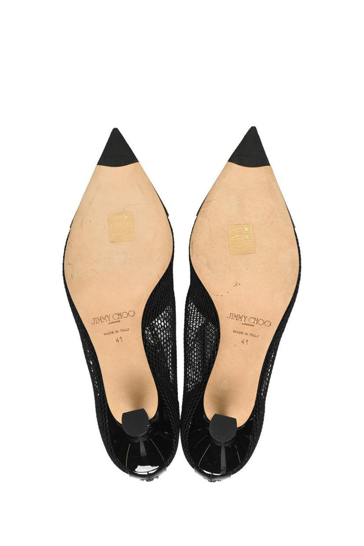 Jimmy Choo Size 41 Mesh Heeled Booties