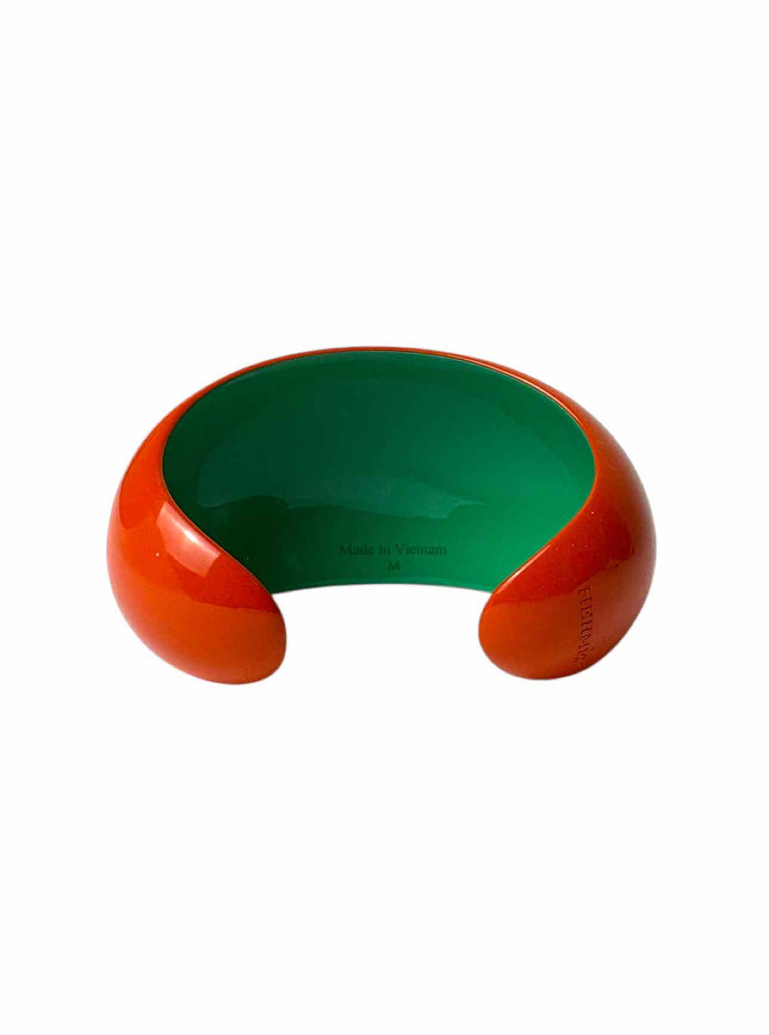Hermes Size M Lacquered Horn Cuff Bracelet