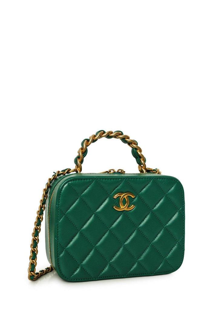 Chanel 2022 Quilted Small Vanity Case Shoulder Bag