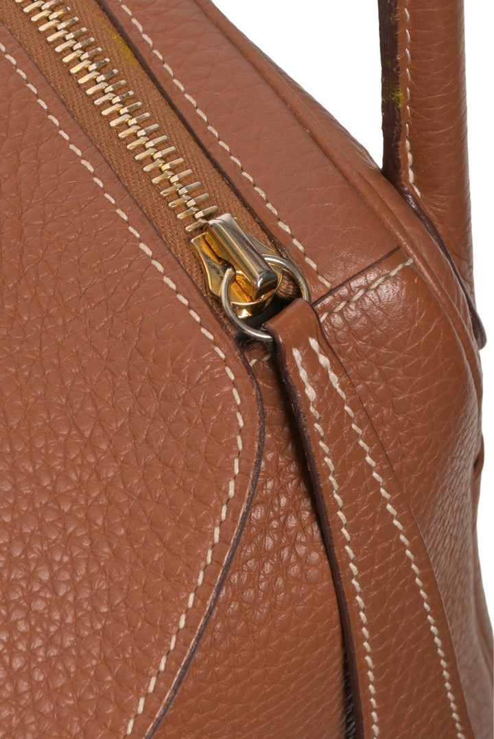 Hermes 2017 Gold Taurillon Clemence Lindy 30