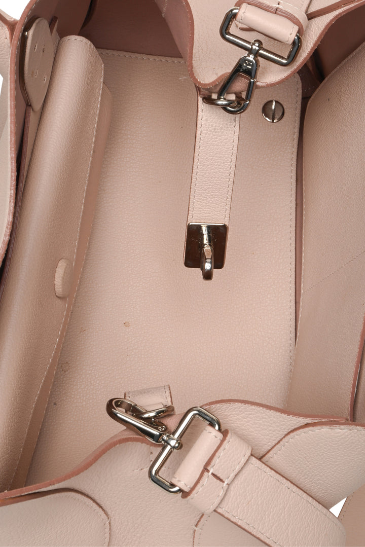 Dior 2015 Supple Grained Calfskin Medium Open Bar Tote