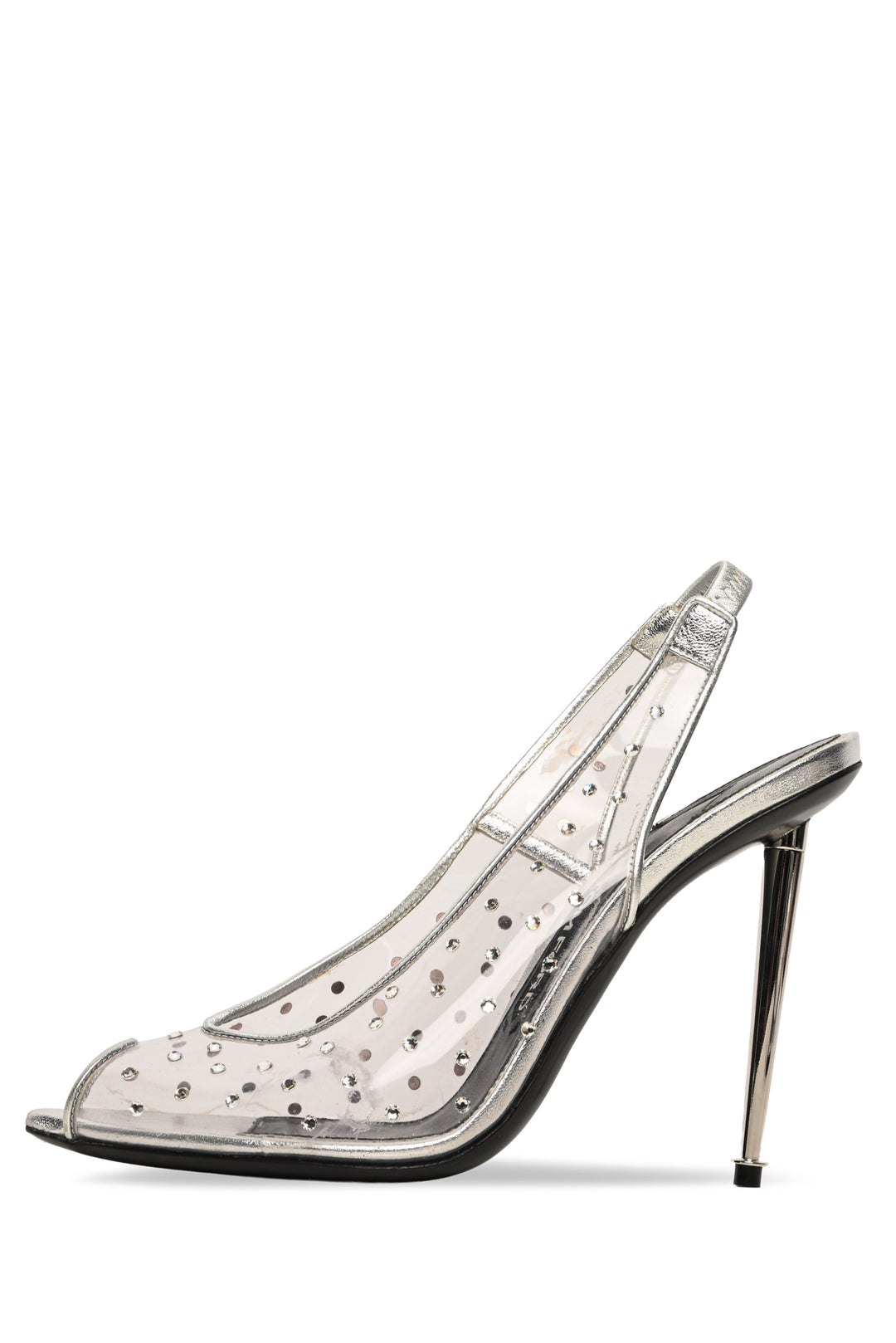 Tom Ford Size 39 Crystal-Embellished PVC Slingback Sandals