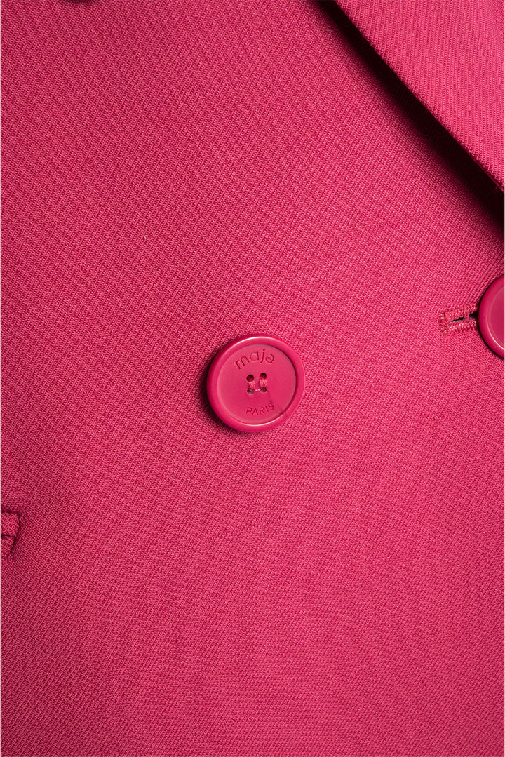 maje Size 40 Double Breasted Blazer