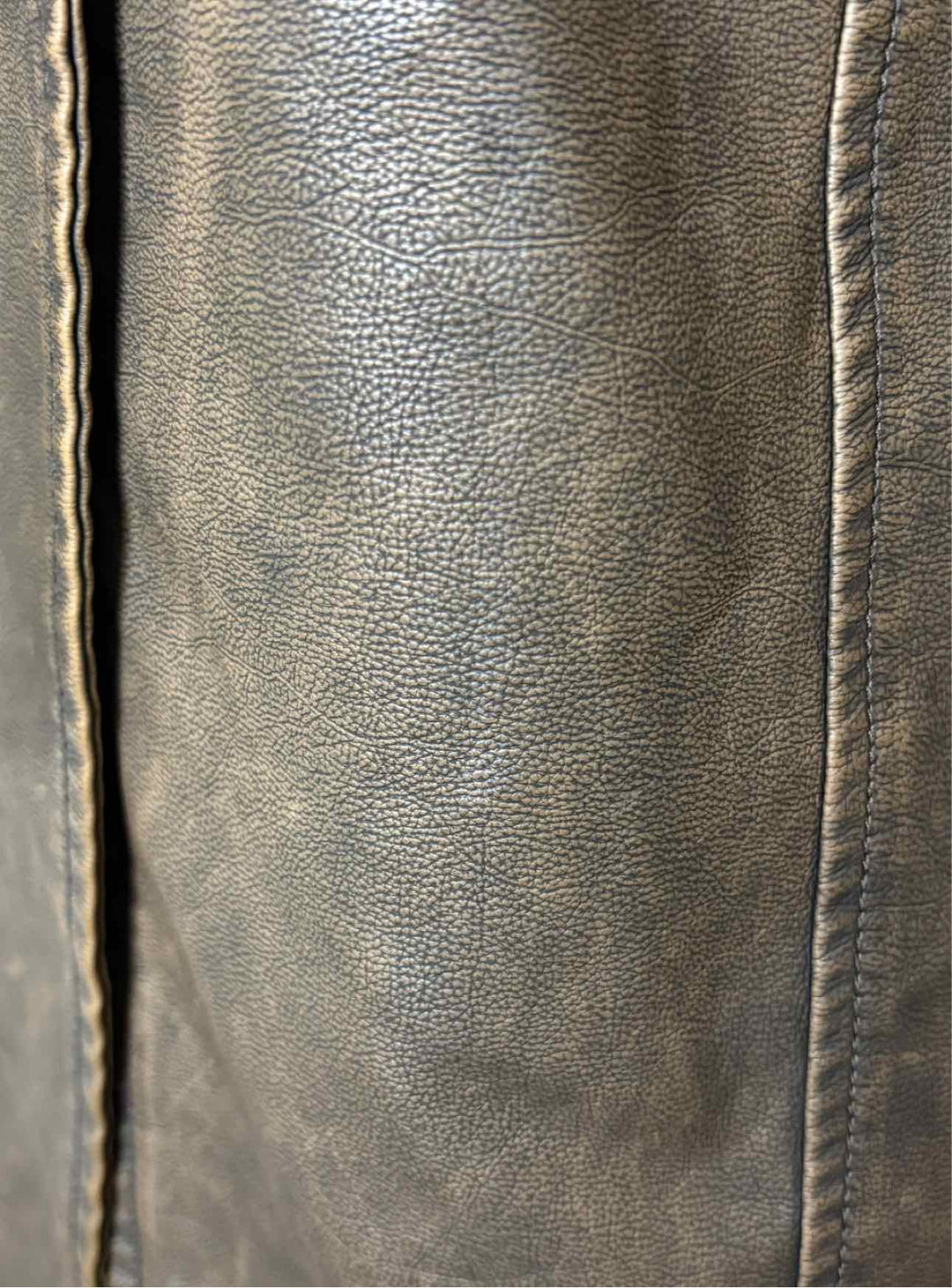 Kijun Size M Faux Leather Long Coat