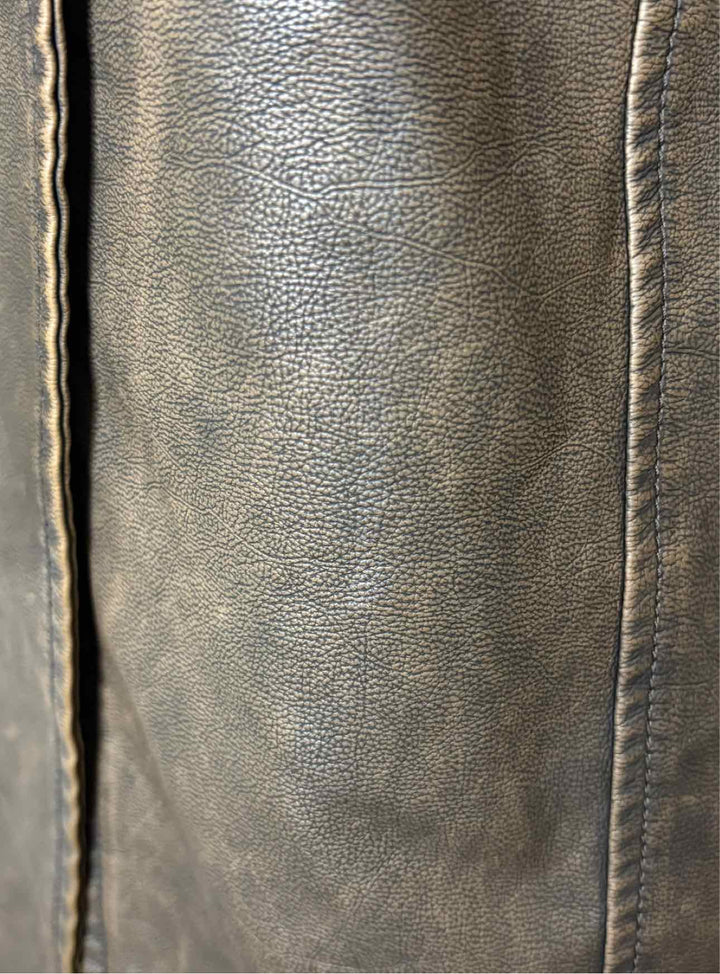 Kijun Size M Faux Leather Long Coat