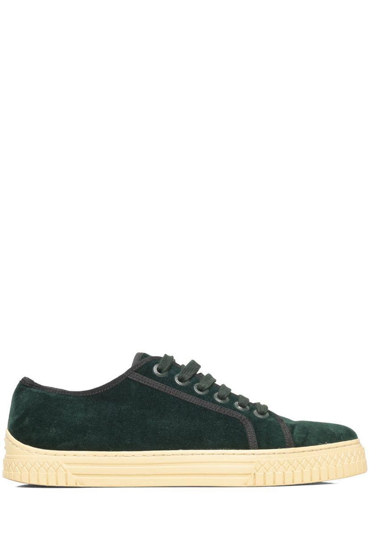 Chanel Size 39 Interlocking Logo Velvet Sneakers