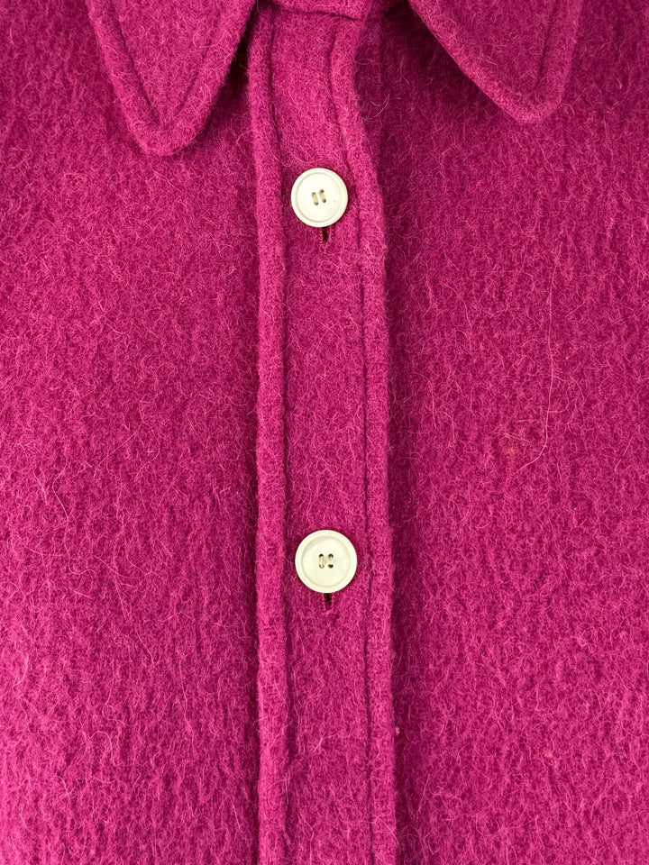 Isabel Marant Size 38 Hanao Crop Boiled Wool-Blend Shirt Jacket