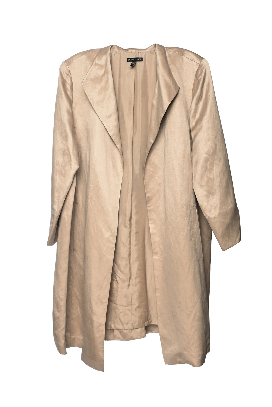 Eileen Fisher Size XL Linen & Silk Blend Coat