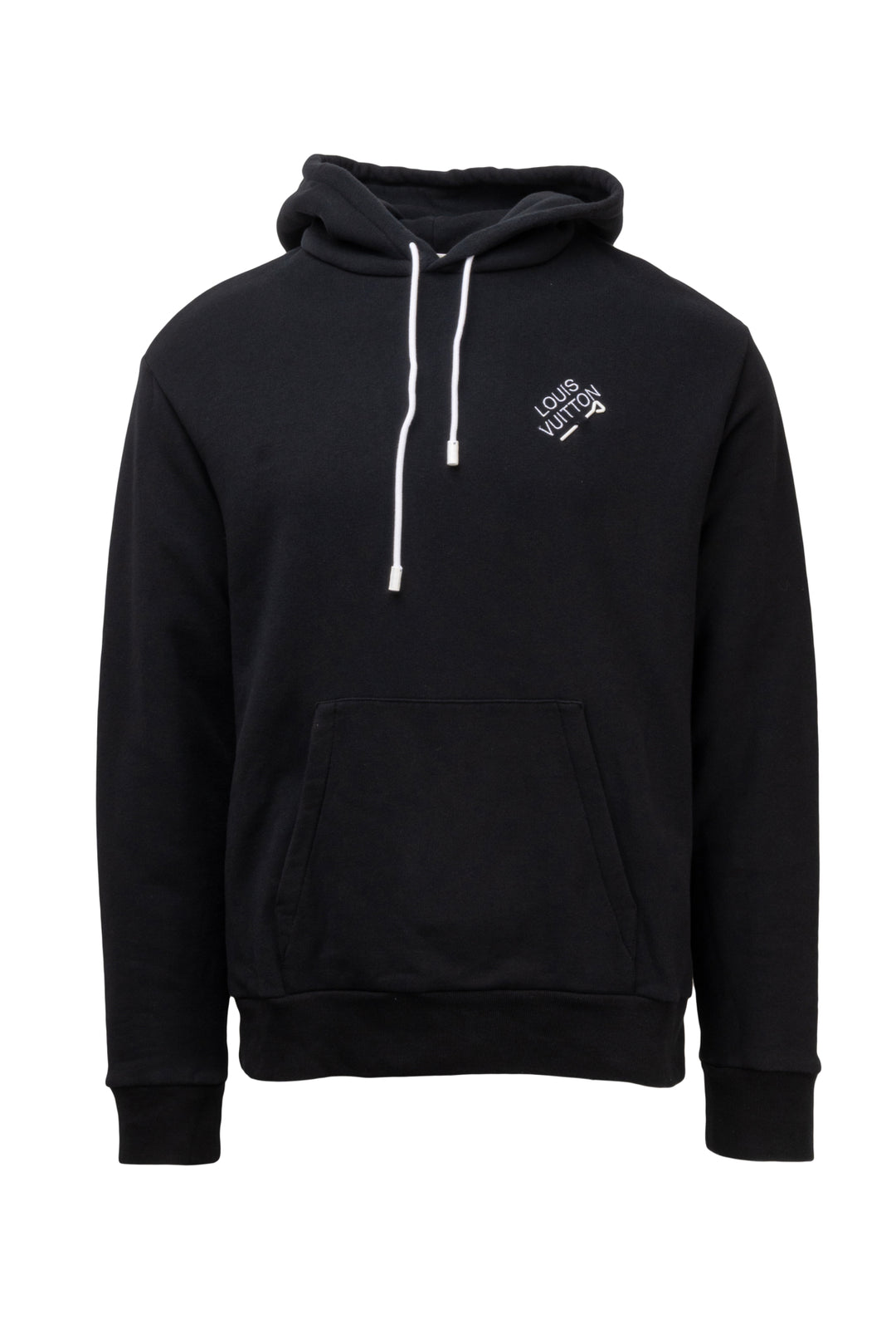 Louis Vuitton Size L Men's Signature Hoodie With Embroidery