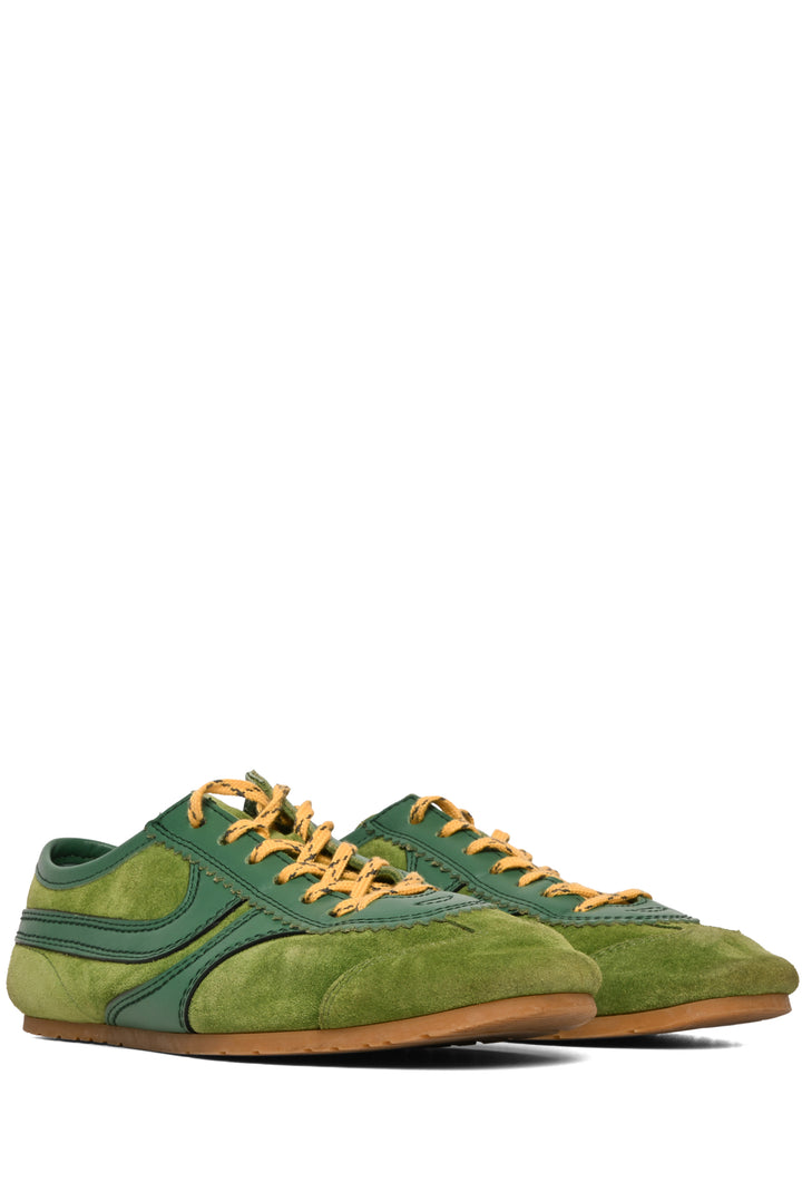 Dries Van Noten Size 37 Colourblock Leather & Suede Sneaker