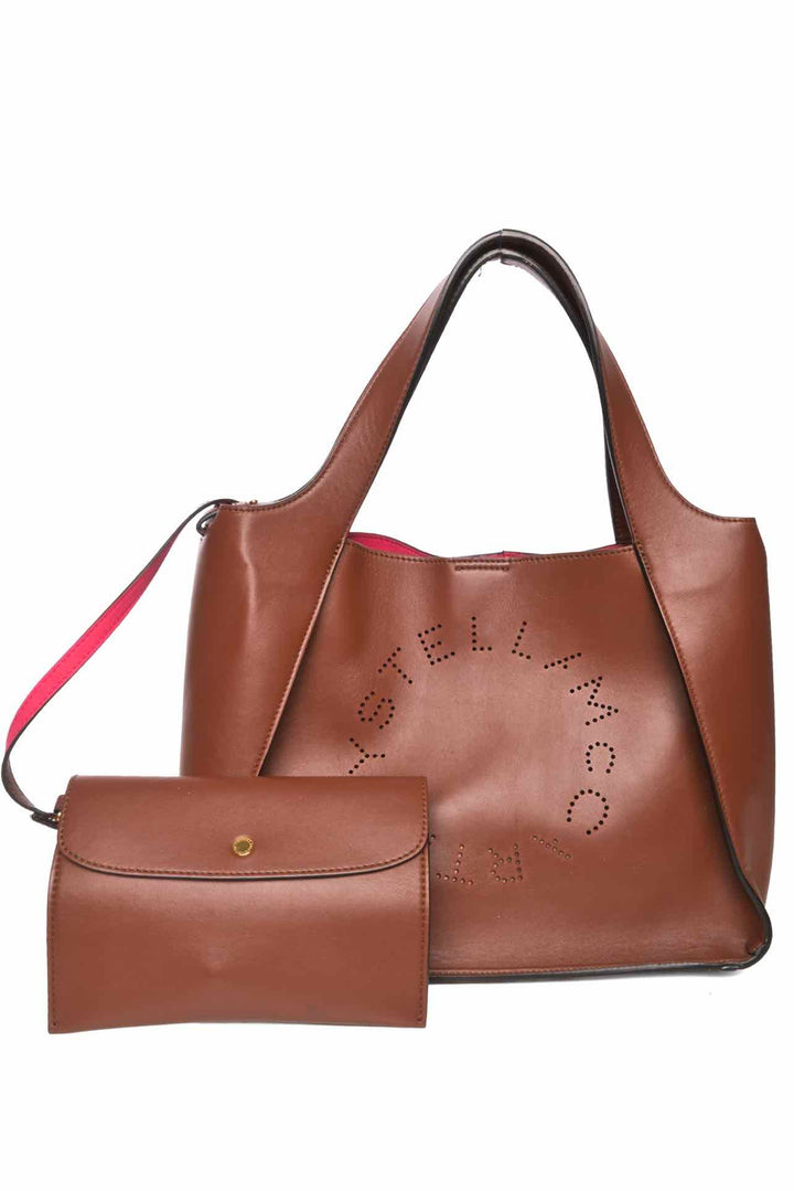 Stella Mccartney Faux Leather Logo Tote