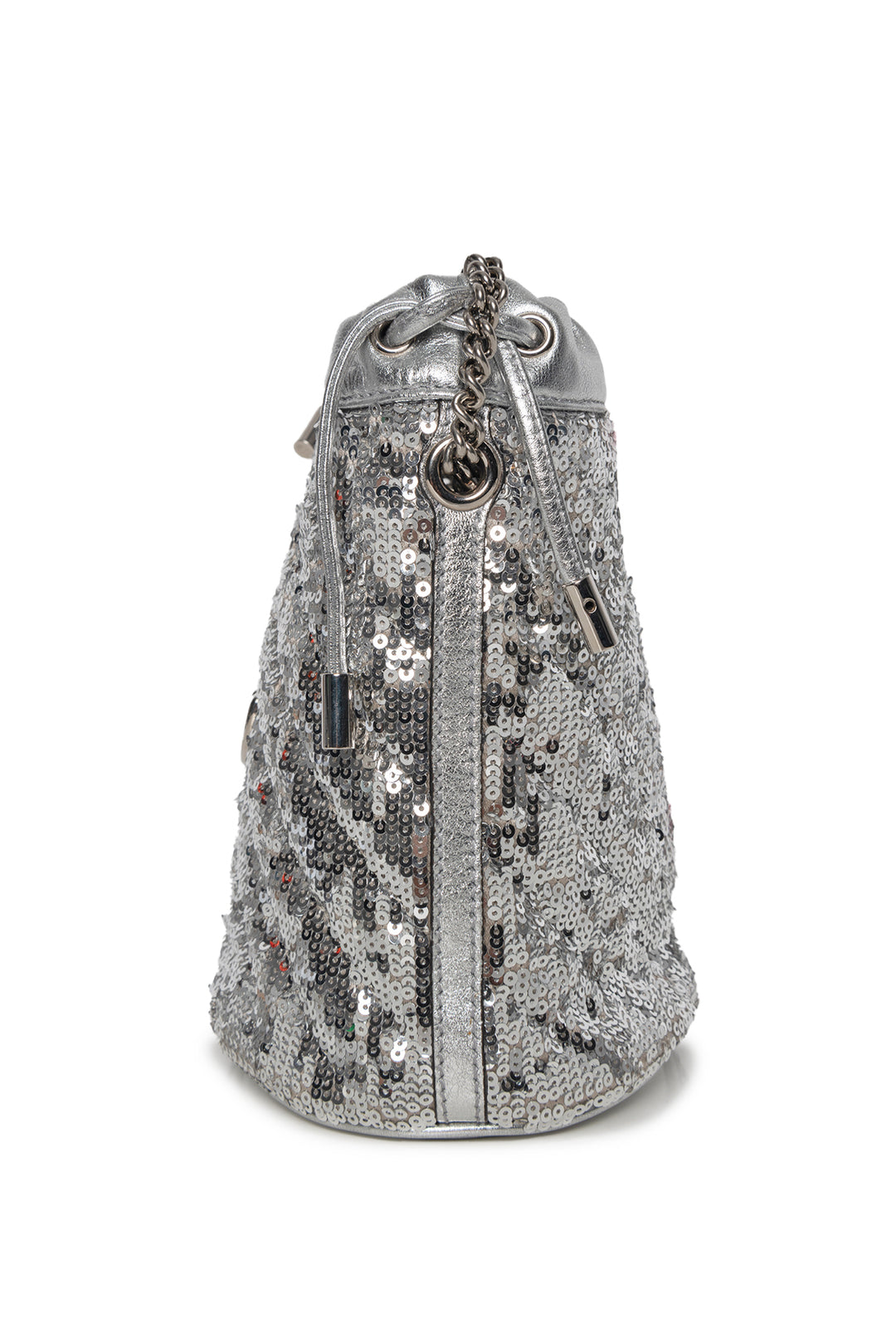 Gucci Sequin Mini GG Marmont 2.0 Bucket Bag Crossbody