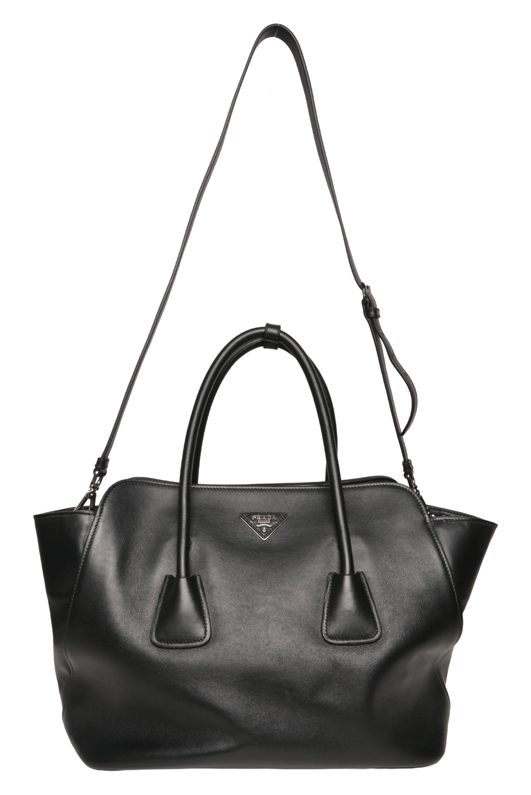 Prada Vitello Inside-Stud Soft East/West Tote