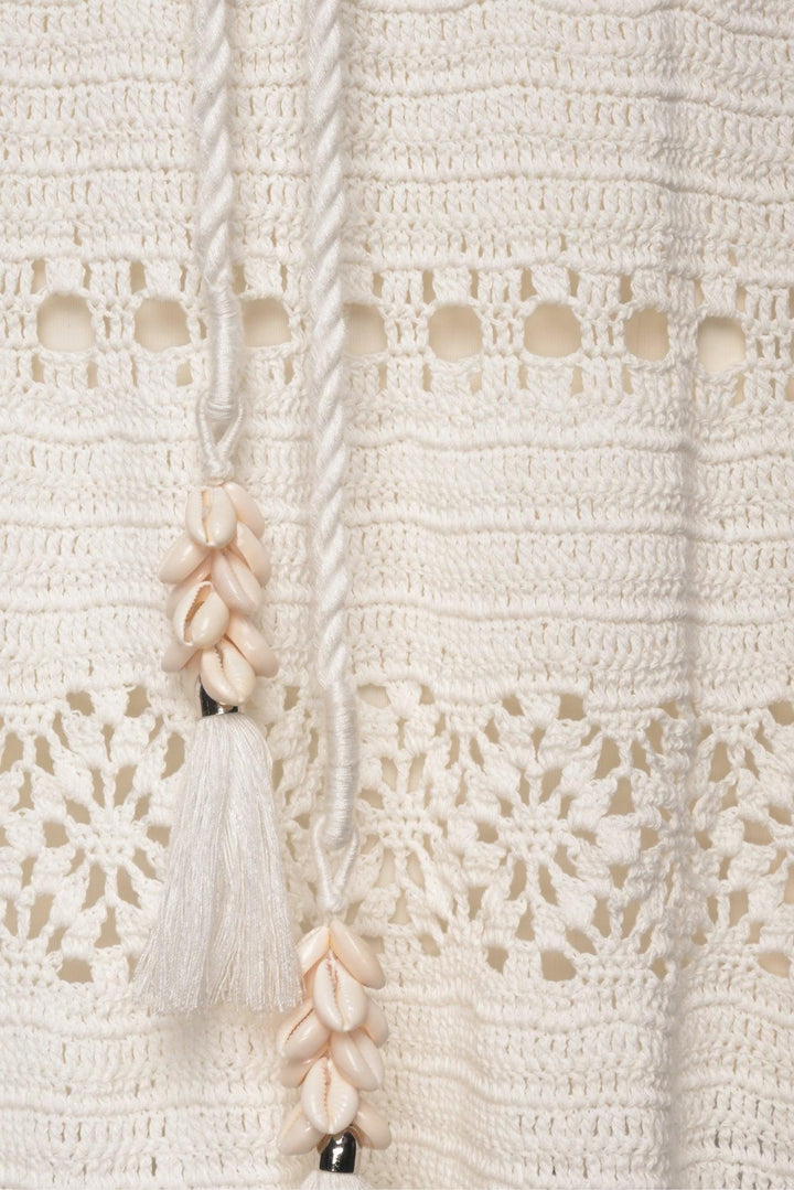 Zimmermann Size 1 Cassia Embellished Crochet Midi Dress