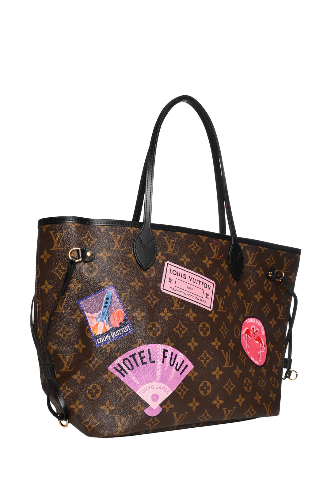 Louis Vuitton 2017 Monogram My LV World Tour Neverfull MM Tote