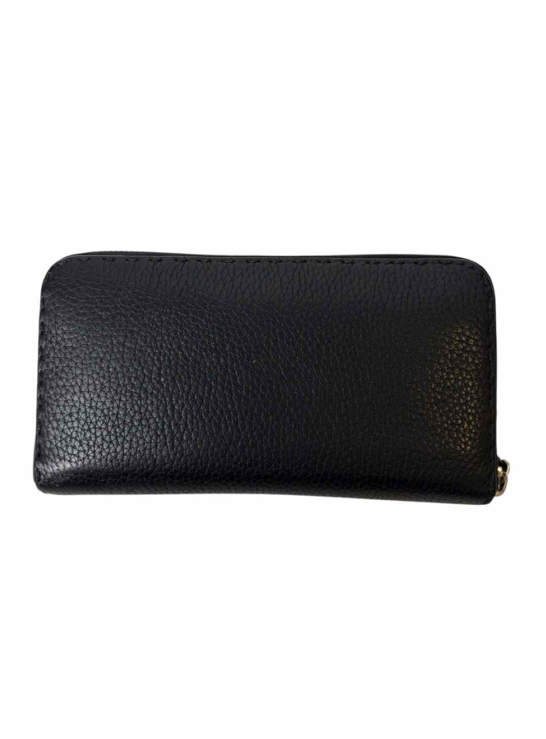 Fendi Pebbled Leather Zip Around Wallet