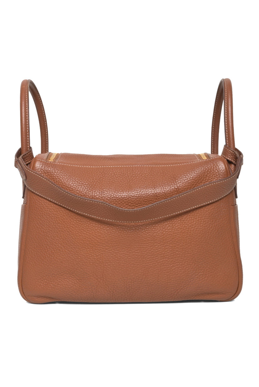 Hermes 2017 Gold Taurillon Clemence Lindy 30