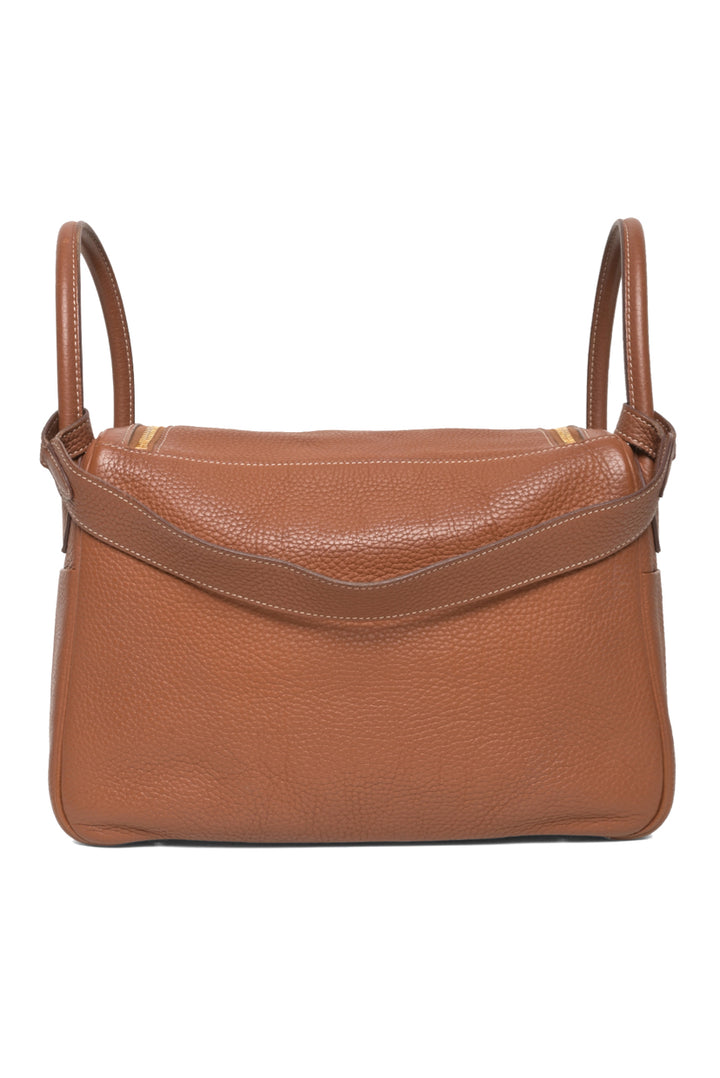 Hermes 2017 Gold Taurillon Clemence Lindy 30