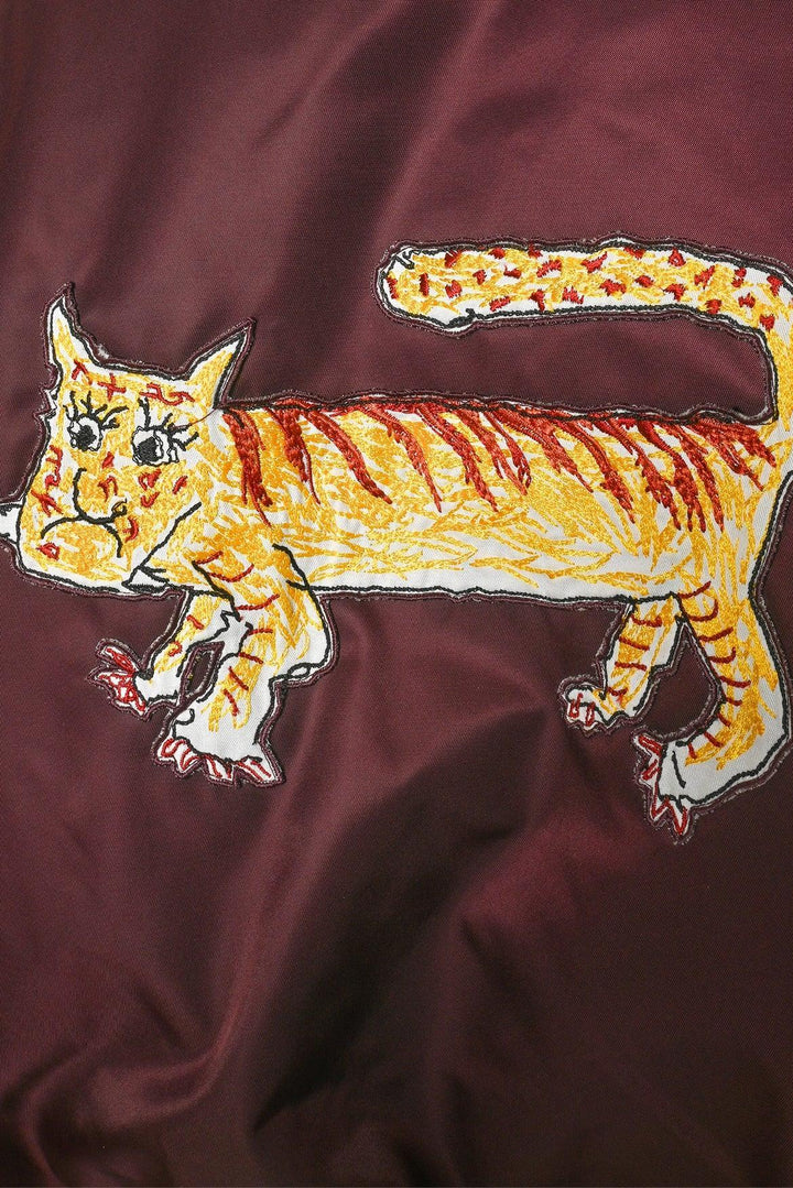 Marni Size 42 Maria Magdalena Suarez Edition Tiger Patch Bomber Jacket