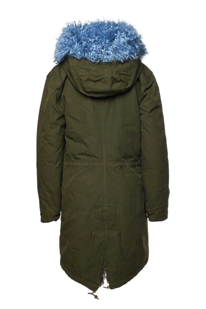 Mr & Mrs Italy Size XS Lamb Fur Lined Long Parka