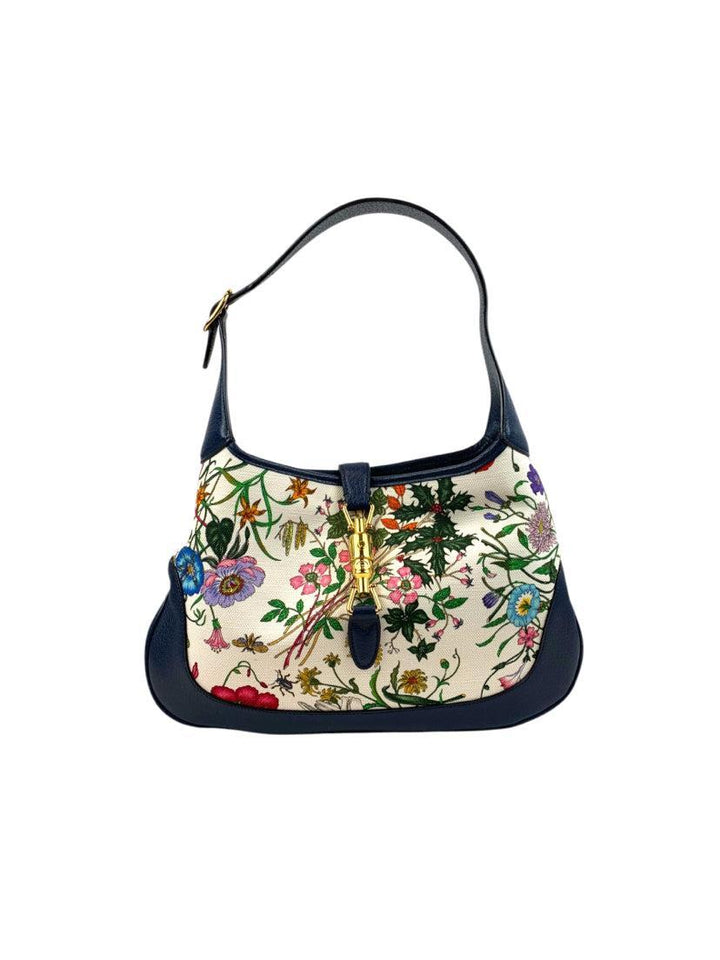 Gucci Flora Canvas Jackie Medium Shoulder Bag