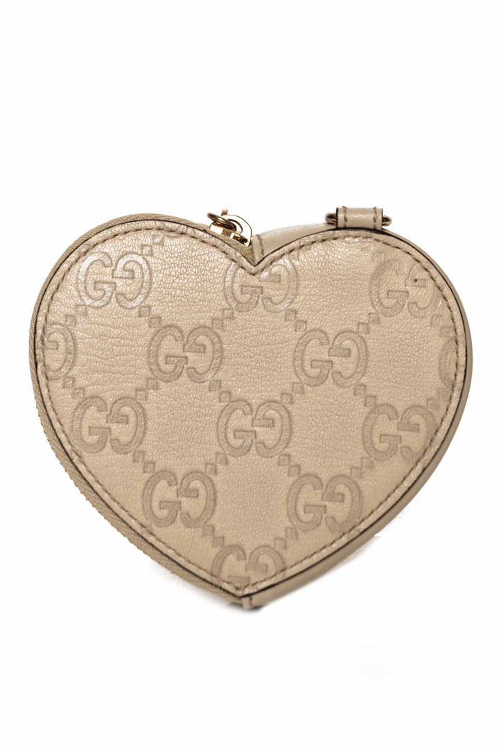 Gucci GG Signature Heart Coin Wallet