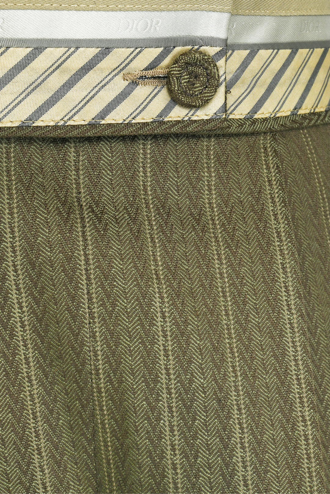 Dior Size 32 Men's Logo Striped Suit Shorts