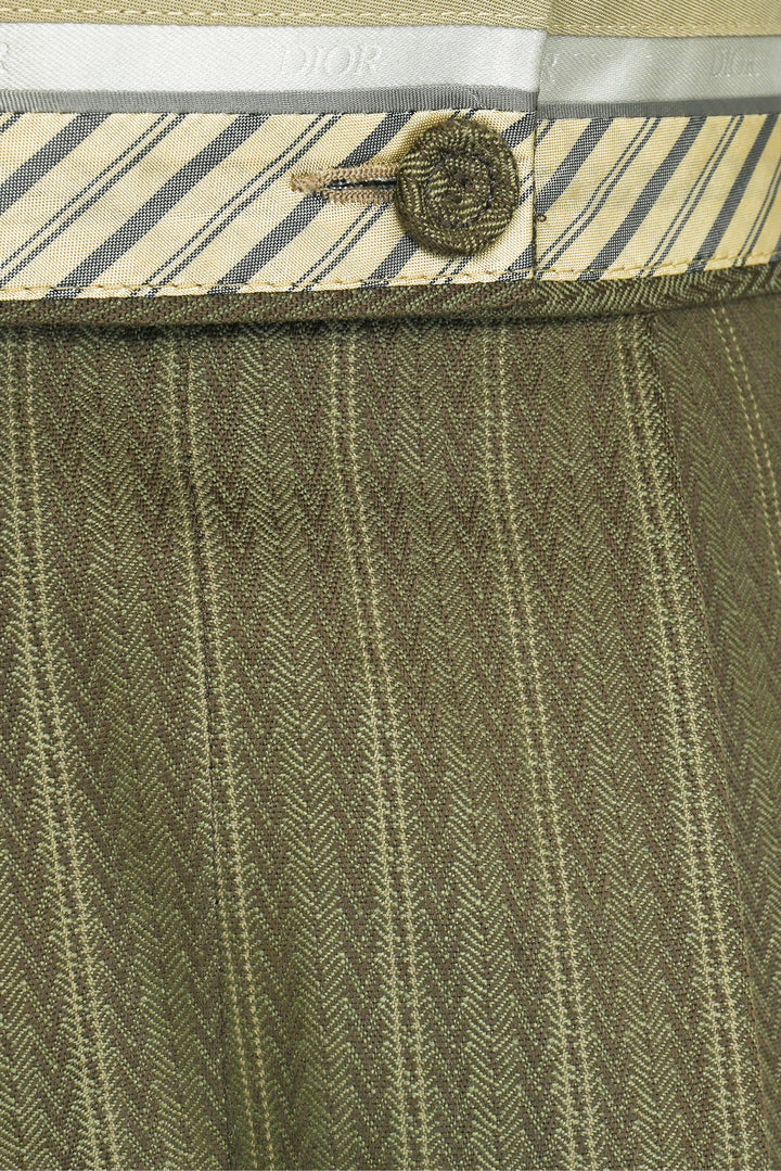 Dior Size 32 Men's Logo Striped Suit Shorts