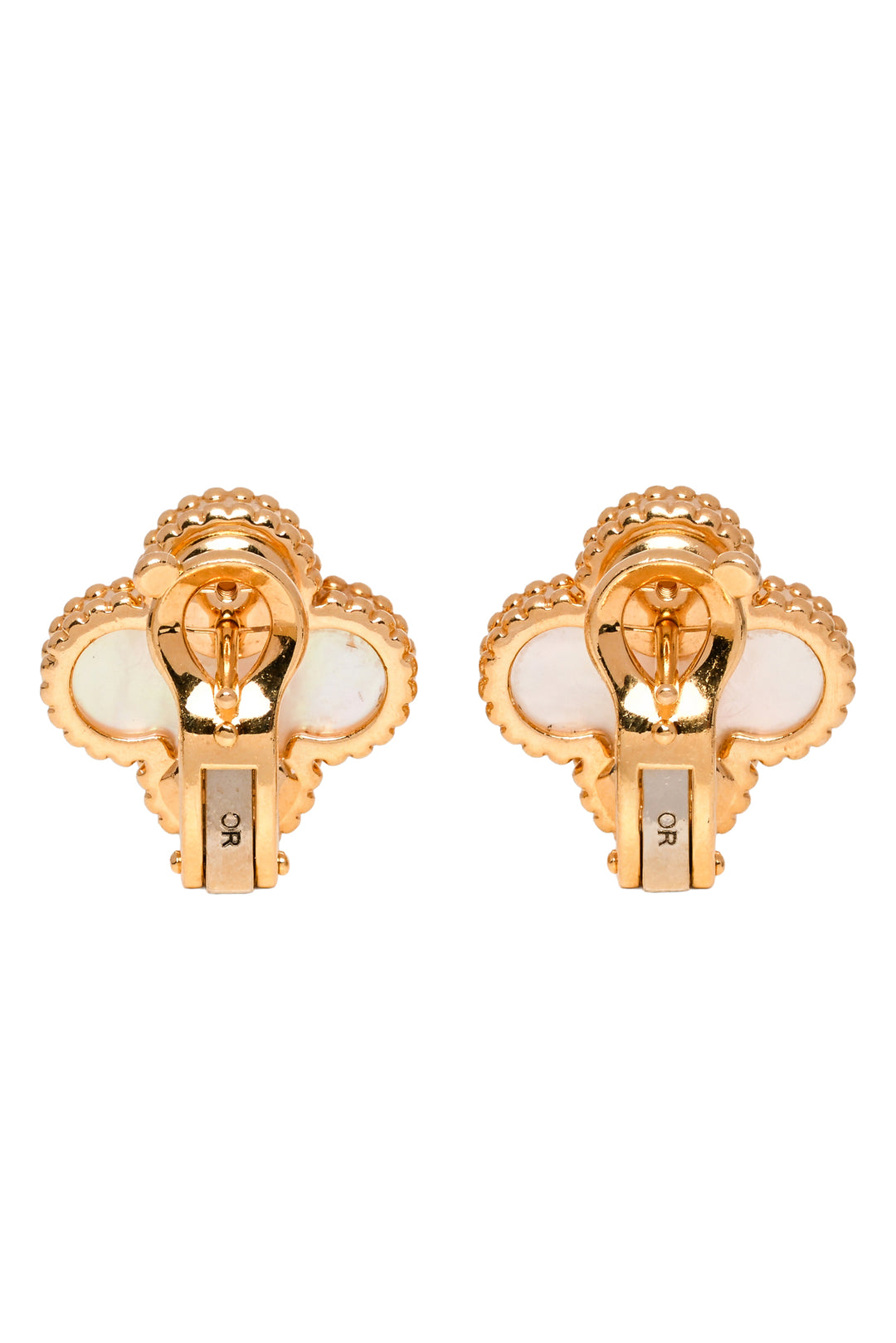 Van Cleef & Arpels 2024 18K Y.G Vintage Alhambra Mother of PearlEarrings