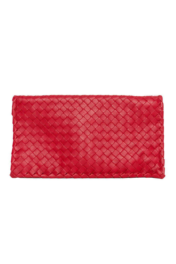 Bottega Veneta Nappa Intrecciato Twist Lock Clutch