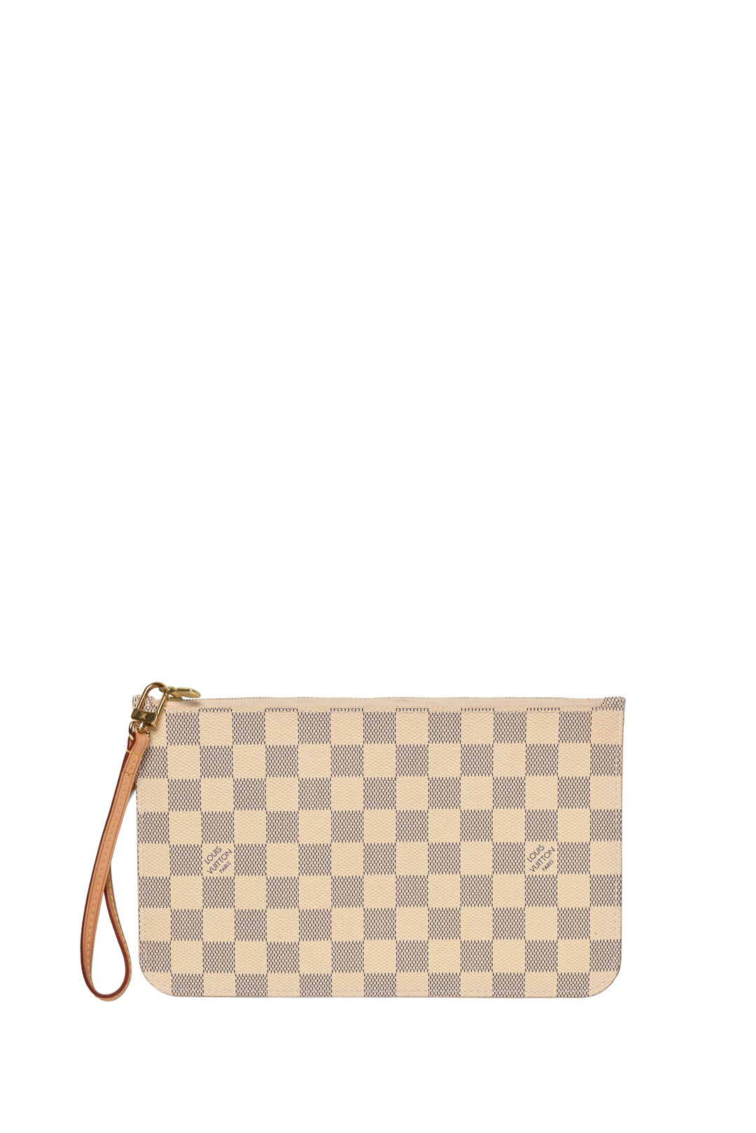 Louis Vuitton Damier Azur Neverfull Pochette Wristlet