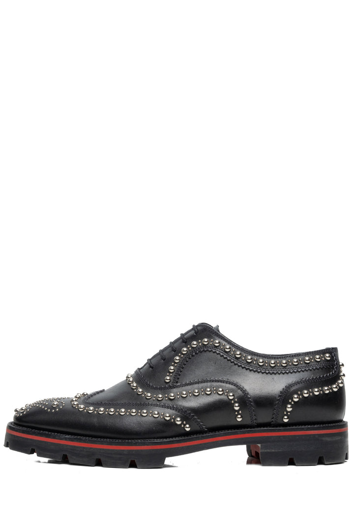 Christian Louboutin Size 40.5 Crapamale Studded Oxfords